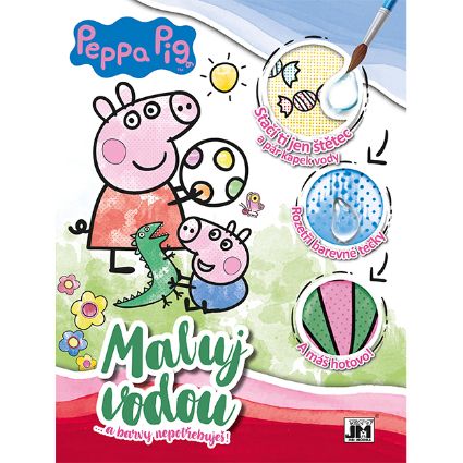 Obrázek Maluj vodou A4 Prasátko Peppa