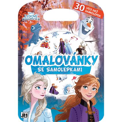 Obrázek Omalovánky se samolepkami Ledové království 2