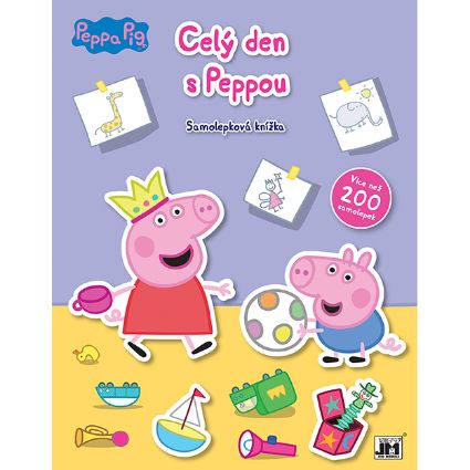Obrázek Velká samolepková knížka Celý den s Peppou