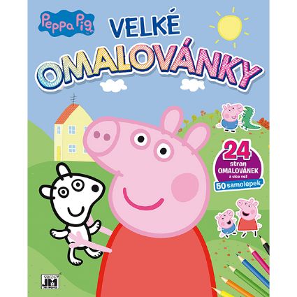 Obrázek Velké omalovánky Prasátko Peppa