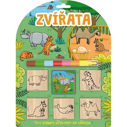 Obrázek Razítka 5+1 s voskovkou Zvířata