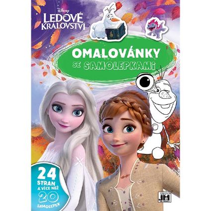 Obrázek Omalovánky A4 se samolepkami Ledové království