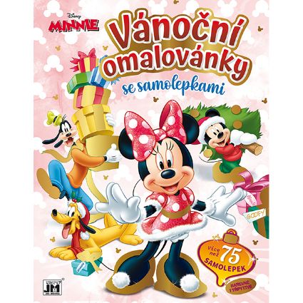Obrázek Vánoční omalovánky se samolepkami Minnie