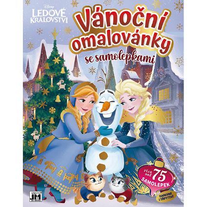 Obrázek Vánoční omalovánky se samolepkami Ledové království