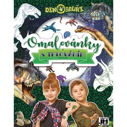 Obrázek Omalovánky s tetováním Dinosauři