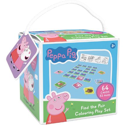 Obrázek Pexeso na cesty s omalovánkou Prasátko Peppa